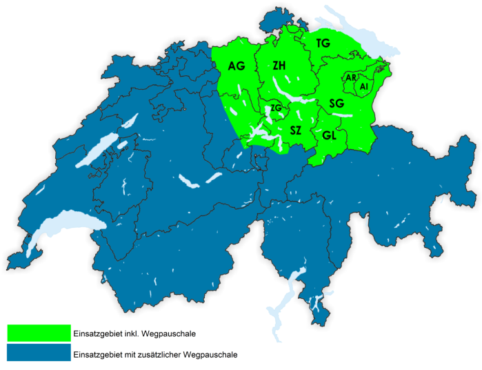 Einsatzgebiet Schweiz